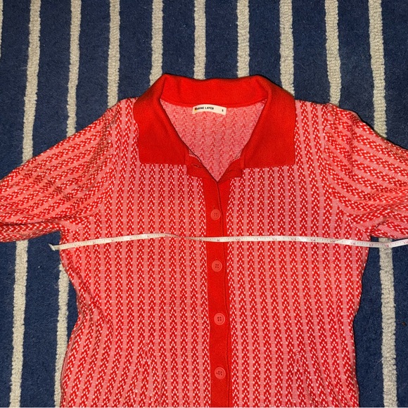 Red Button-Up Dress - Picture 5 of 7